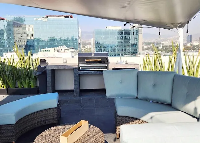 Skyline Views 2br 2ba Pool Grill & Rooftop Polanco *