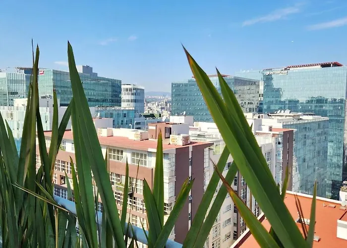 Skyline Views 2br 2ba Pool Grill & Rooftop Polanco Apartamento